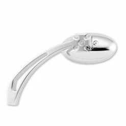 Biker's Choice Chrome Oval Girder Mirror With Maltese Cross Stem