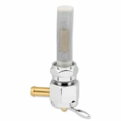 Biker's Choice Chrome 22 Mm Hex Petcock Right Side Outlet