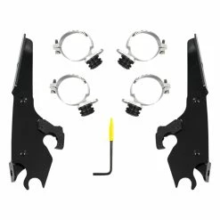 Memphis Shades Black Batwing Fairing Trigger-Lock Mount Kits