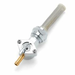 Milwaukee Twins Chrome 90 Degree Left Outlet Petcock With 22mm Nut