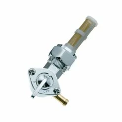 Milwaukee Twins Chrome 90 Degree Right Outlet Petcock With 22mm Nut