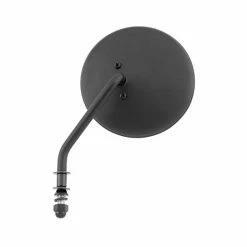 Biker's Choice Black Round Mirror Left