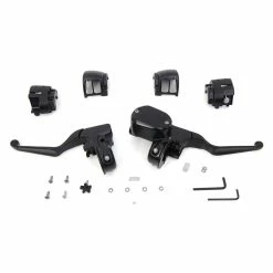 V-Twin Manufacturing Handlebar Control Kit Black