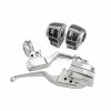V-Twin Manufacturing Chrome Handlebar Control Kit