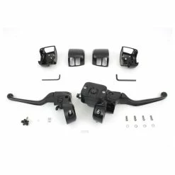 V-Twin Manufacturing Handlebar Control Kit Black
