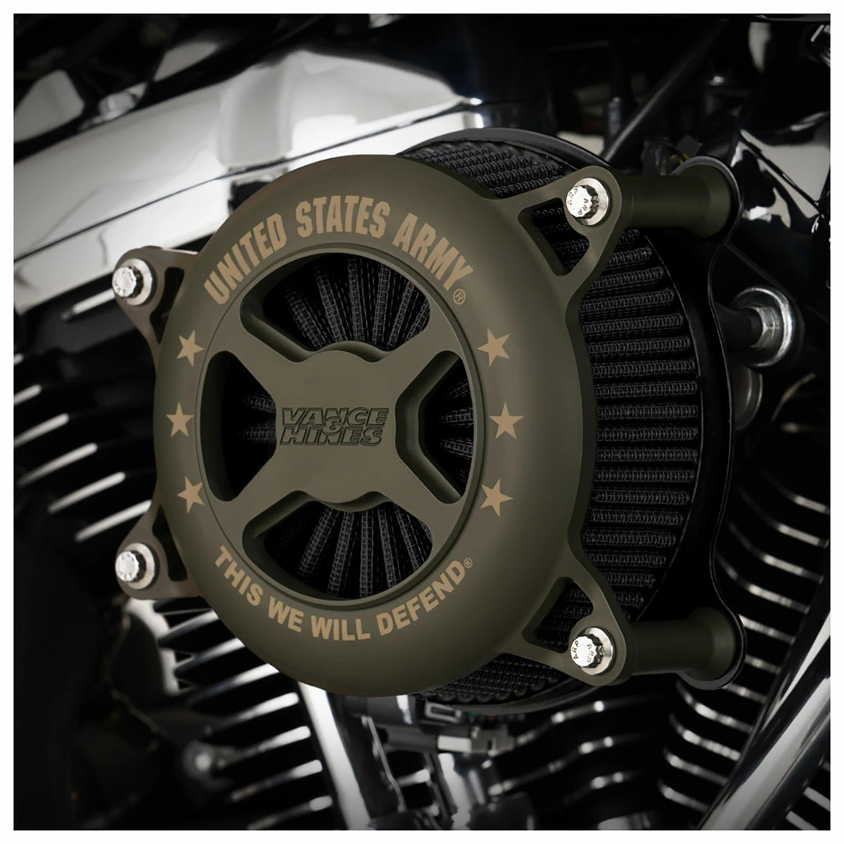 Vance & Hines Army Military Power Series VO2 Intake - Image 2
