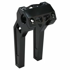 LA Choppers Black 1-1/4" Billet Performance Risers 8" With Pullback