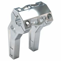 LA Choppers Raw 1-1/4" Billet Performance Risers 6" With Pullback