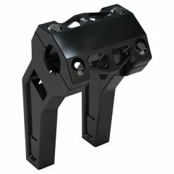 LA Choppers Black 1-1/4" Billet Performance Risers 6" With Pullback