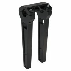 LA Choppers Black 1-1/4" Billet Performance Risers 10" Straight