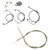LA Choppers Handlebar Cable And Brake Line Stainless Steel Kit 18"-20" Mini Apes