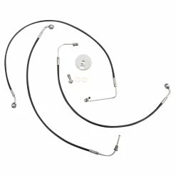 LA Choppers Front Brake Line Kit Black Vinyl 18"-20" Apes