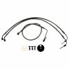 LA Choppers Front Brake Line Kit Midnight Stainless 12"-14" Apes