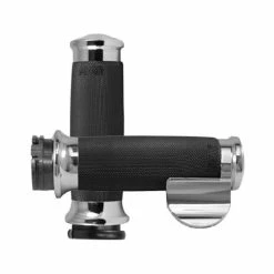 Avon Grips Custom Contour Smooth Chrome Grips With Throttle Assist