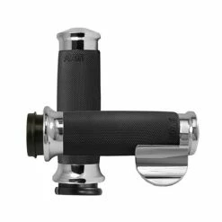 Avon Grips Custom Contour Smooth Chrome Grips With Throttle Assist