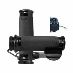 Avon Grips Custom Contour Heated Grips With Thottle Boss Black