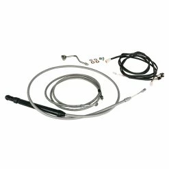 Burly Brand Handlebar Cable Installation Kit Stainless Steel 16" Tall