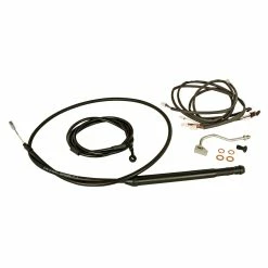 Burly Brand Handlebar Cable Installation Kit Black Vinyl 18" Tall