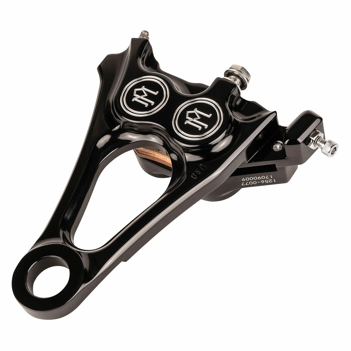 Performance Machine Integrated Four-Piston Rear Caliper Contrast Cut