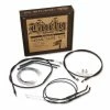 Burly Brand Black Clubman Bar Cable/Brake/Wiring Kit For Models Without ABS