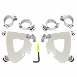 Memphis Shades Gauntlet Fairing Polished Trigger Lock Mount Kit