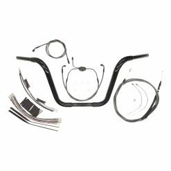 Magnum 1-1/4' Black 14' Caliber Ape Hanger With Install Kit