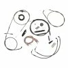 LA Choppers Midnight Complete Cable/Line/Wiring Handlebar Kit For Mini Ape Bars On Models Without ABS