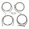 LA Choppers Standard Stainless Cable/Brake Line Kit For Mini Ape Bars On Models With ABS