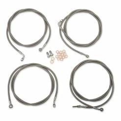 LA Choppers Standard Stainless Cable/Brake Line Kit For 18"-20" Bars On Models With ABS