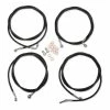 LA Choppers Standard Black Cable/Brake Line Kit For 18"-20" Bars On Models With ABS
