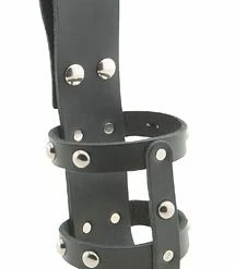 Eagle Leather Chrome Riveted Beverage Holder