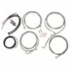 LA Choppers Stainless Complete Cable/Line/Wiring Handlebar Kit For 15"-17" Bars On Models With ABS