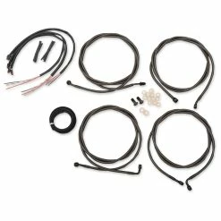 LA Choppers Midnight Complete Cable/Line/Wiring Handlebar Kit For 15"-17" Bars On Models With ABS