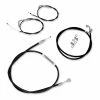 Baron Custom Accessories +2" Black Handlebar Cable And Line Kit