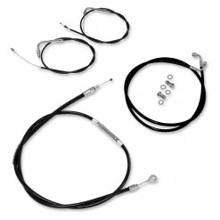 Baron Custom Accessories Black Handlebar Cable And Line Kit For 12"-14" Bars
