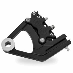 Performance Machine Rear 4-Piston Black Brake Caliper And Bracket