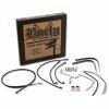 Burly Brand Black 18" Ape Hanger Cable/Brake/Wiring Kit For Models With ABS