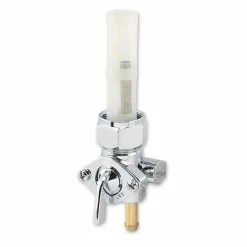 Biker's Choice Chrome 22 Mm Petcock Outlet Down