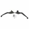 Drag Specialties Black 3-Slot Wide Blade Lever Set