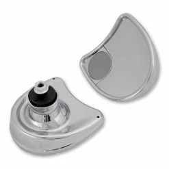 Drag Specialties Batwing Fairing Chrome Mirrors With Blind Spot