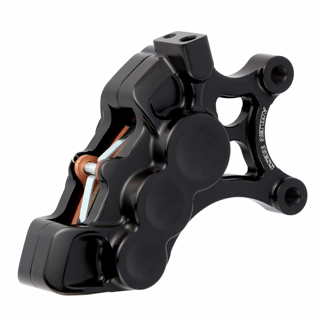 Arlen Ness Rear 6 Piston Caliper & Bracket Kit Black