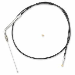 LA Choppers Black Stainless Steel/Vinyl Throttle Cable