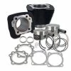S&S Cycle Wrinkle Black 1250cc Conversion Kit With Flat Top Pistons