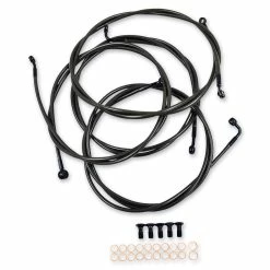 LA Choppers Standard Midnight Cable/Brake Line Kit For 18"-20" Bars On Models With ABS