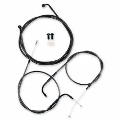 LA Choppers Standard Midnight Cable/Brake Line Kit For 18"-20" Bars On Models Without ABS