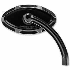 Arlen Ness Beveled Cat Eye Short Stem Black Mirrors