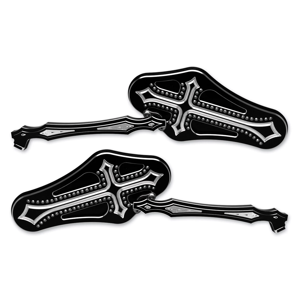 Precision Billet Black Darkside Billet Mirrors