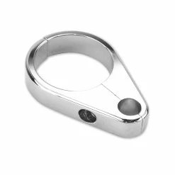 Milwaukee Twins 1-1/2" Single Hole Chrome Clutch/Brake Cable Clamp