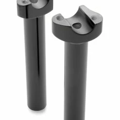 J&P Cycles Black Straight 8" Risers