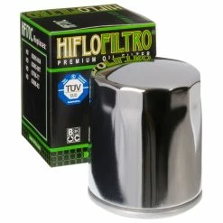 HIFLOFILTRO Oil Filter Chrome, Long